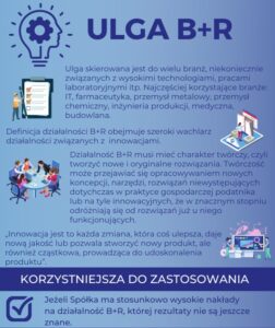 Infografika: ulga B+R – zasady i kiedy jest korzystniejsza do zastosowania