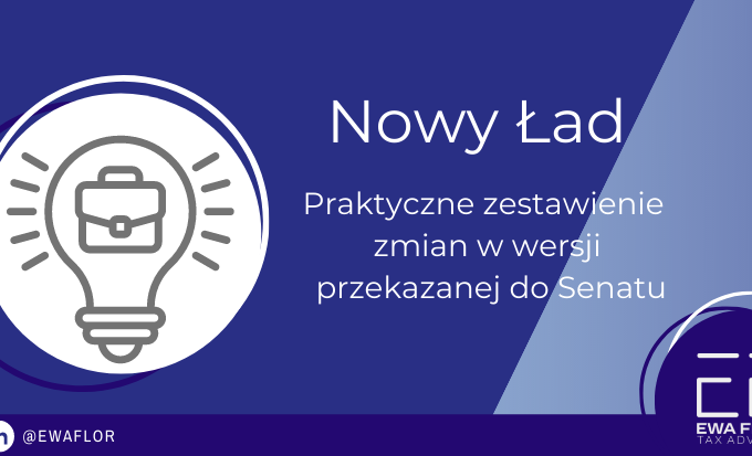 Zmiany w Nowymm Ładzie przekazane do Senatu