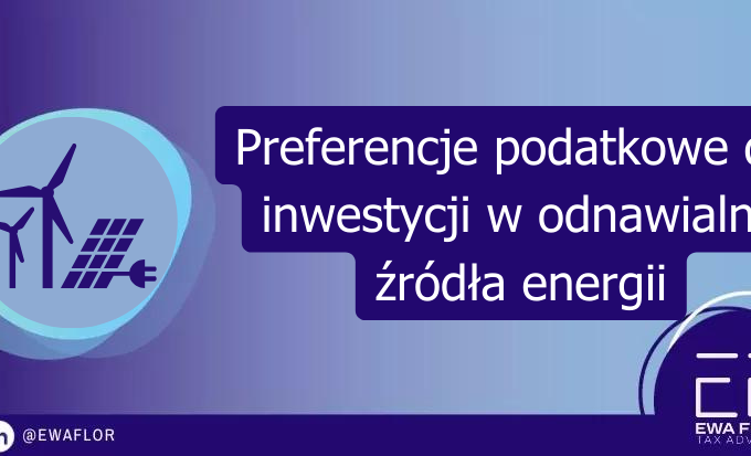 Grafika: Preferencje podatkowe dla inwestycji w odnawialne źródła energii